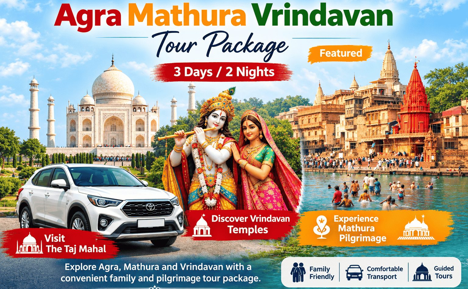Agra Mathura Vrindavan Tour Package
